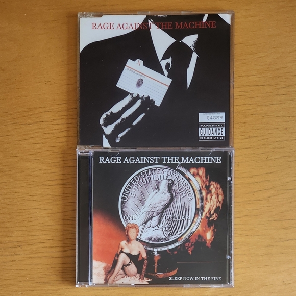 Rage Against The Machine "Guerrilla Radio", "Sleep Now In The Fire" 90s 00s CDs - Picture 1 of 8